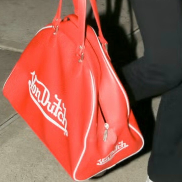 Von Dutch Bold Orange Travel Bag - Picture 8 of 9